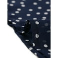 thumbnail image 5 of Unique Bargains Women's Plus Size Polka Dots Bell Sleeve Chiffon Summer Cardigans 1X Dark Blue, 5 of 6