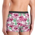 thumbnail image 3 of Uemuo Flamingo Pattern Men's Boxer Briefs,Trunk Anti-Chafing,Comfortable, Durable, and Stylish Underwear-Small, 3 of 9