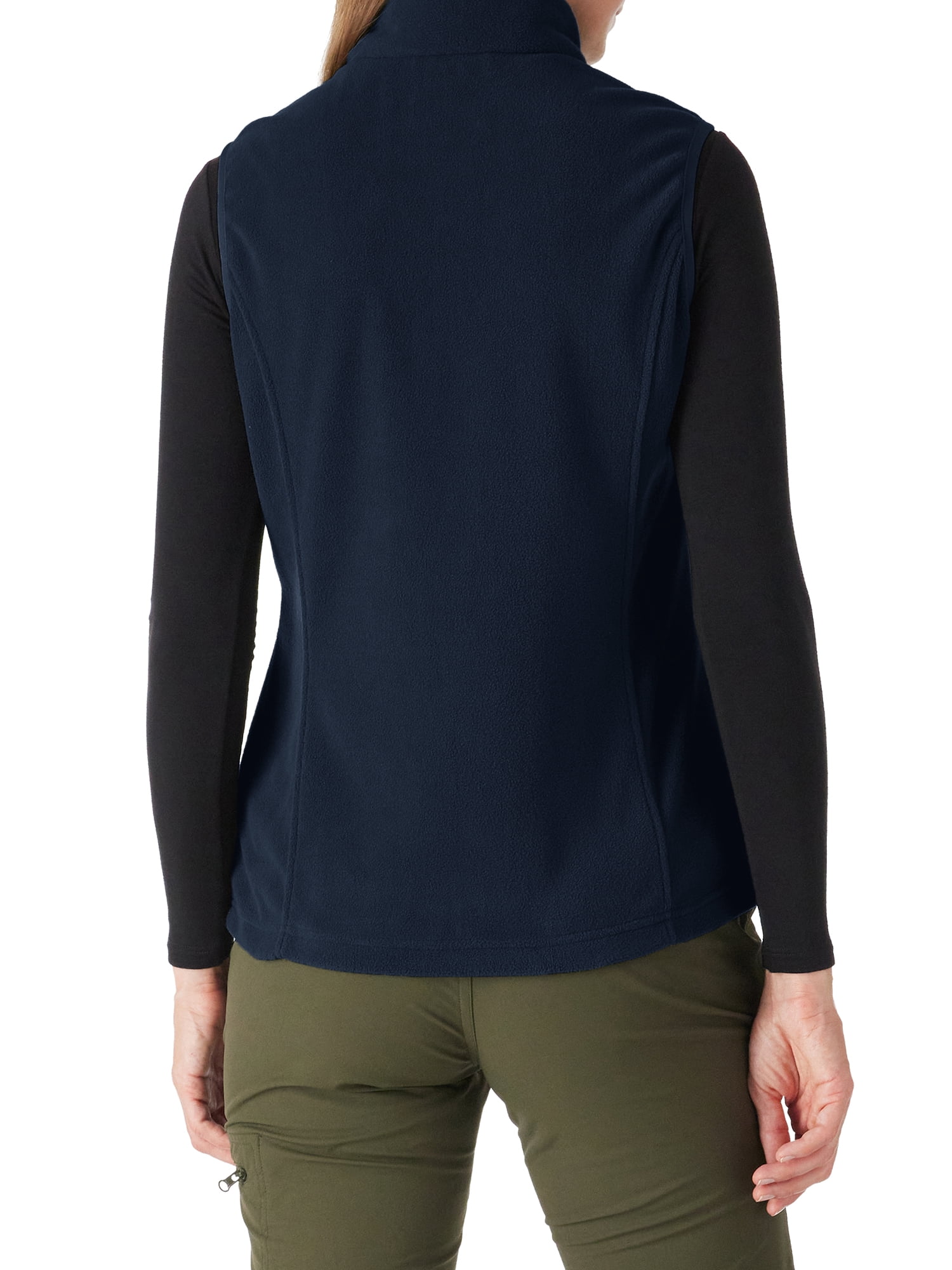 33,000ft Women's Fleece Vest, Zip Up Lightweight Soft Running Vest Outerwear Sleeveless with Pockets