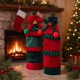 thumbnail image 4 of Clearance Under $1.59 Reusable Christmas Wine Bottle Sleeve Decoration Holiday Cover For Home Red 11.81*5.51 In, 4 of 6