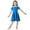 Blue, variant on Classic Summer Girls School Style Dress Color Contrast Short Sleeve Outfit for Children Ages 4 to 13 Years Old Girls Summer Dress Cassual Formal Dresses Cute Sun Dresses