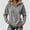 Gray women's zip up hoodie a1, variant on SSZMDLB Women's Pullover Hoodie Long Sleeve Collared Zip Up Fall Winter Casual Tops Sweatshirt Solid Button Down Blouses, Navy L