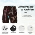 thumbnail image 5 of Haiem Eiffel Tower Men'S Quick-Dry Swim Trunks: Comfortable Beach Shorts With Mesh Lining And Pockets - Ideal For Swimming And Sunbathing X-Large, 5 of 9