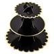 thumbnail image 3 of Soporte de cartón de 3 niveles para cupcakes, torre expositora redonda para postres, universal para Negro, 3 of 9
