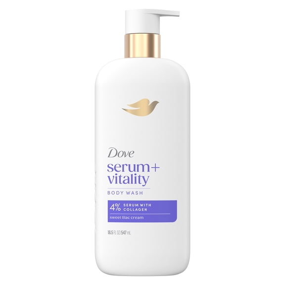 Dove Body Wash Promotes Firmer, Supple Skin Vitality Renewal, 18.5 fl oz