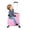 Pink, variant on Kids Ride on Luggage for Aged 3-6, Toddler Luggage with Seat,Rolling Luggage with Spinner Wheels ,Suitcase Carry Trolley with Password Lock,with Safety Belt, Airplane Travel (Blue)