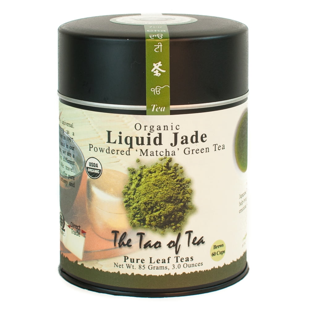 The Tao of Tea, Organic Liquid Jade 'Matcha' Tea, Powdered Loose Leaf Tea, 3 Oz Tin
