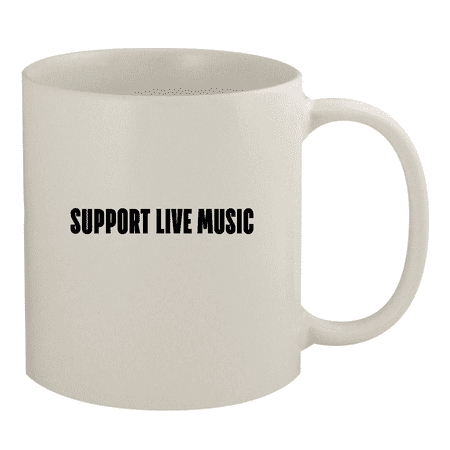 

Support Live Music - 11oz Ceramic White Coffee Mug