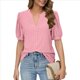 thumbnail image 1 of Camisas de Corta Abullonadas de Verano Rosa M, 1 of 8