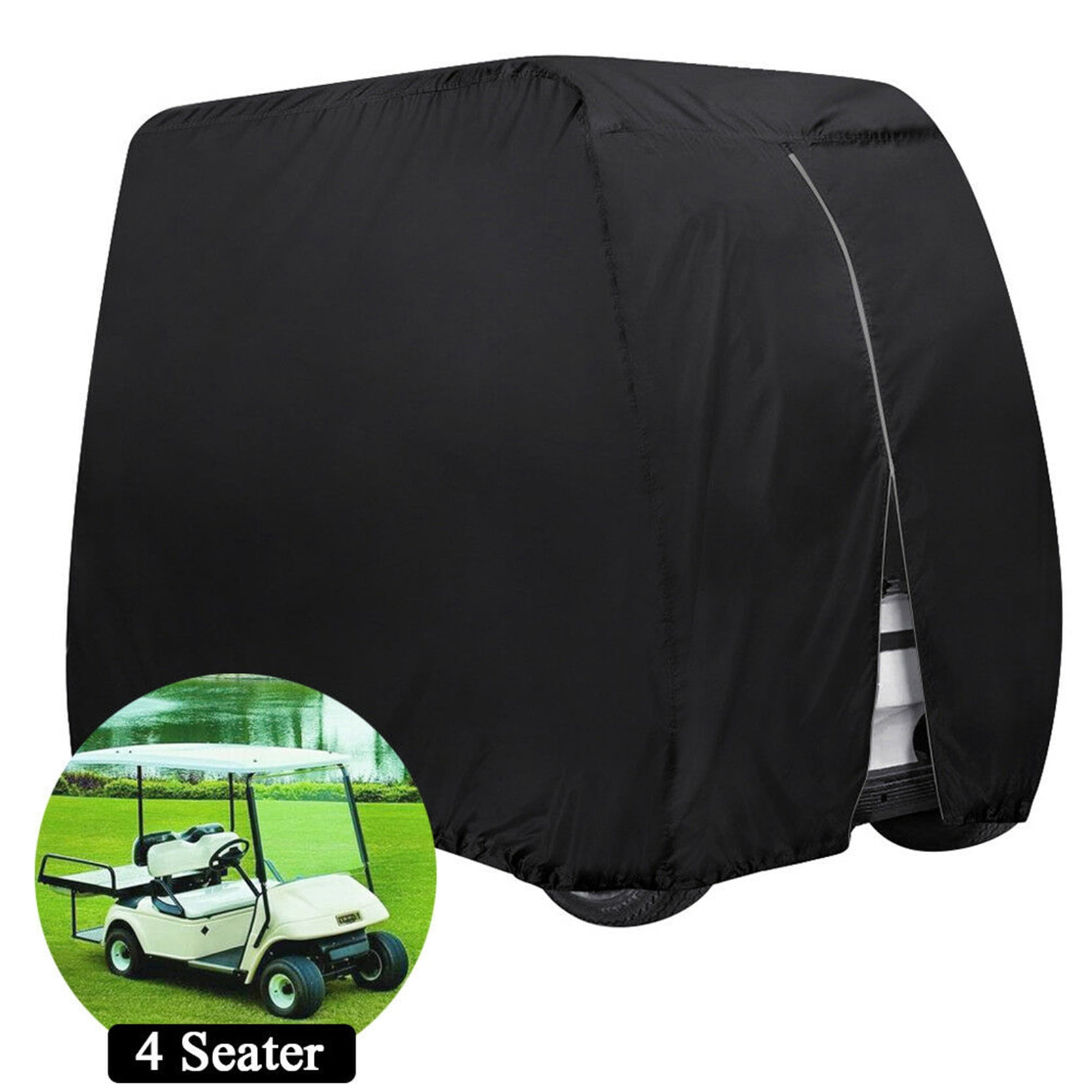 munirater 4 Passengers Golf Cart Cover Waterproof for EZGO Club Car