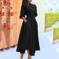 thumbnail image 2 of Jamsmile Womens Dress Summer Off Shoulder Long Sleeve Irregular Hem A-Line Maxi Dress With Belt Elegant Ladies Party Dresses, 2 of 9