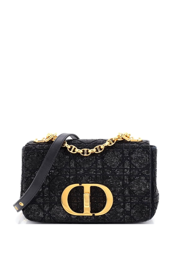 Pre-Owned Caro Bag Beaded Cannage Quilt Satin Small By Rebag