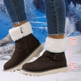 thumbnail image 4 of Gamivast Winter Boots for Women Wide Width Outdoor Fleece Lined Warm Ankle Booties Casual Fuzzy Platformed Snow Boots with Non-Slip Comfortable Thermal Slip-on Shoes, 4 of 6