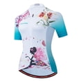 thumbnail image 4 of 2022 Jersey de ciclismo para mujer, camiseta de ciclismo de montaña, carretera, MTB, camiseta de bicicleta femenina, camiseta de manga corta, ropa de carreras para montar en verano para mujer, color b, 4 of 5