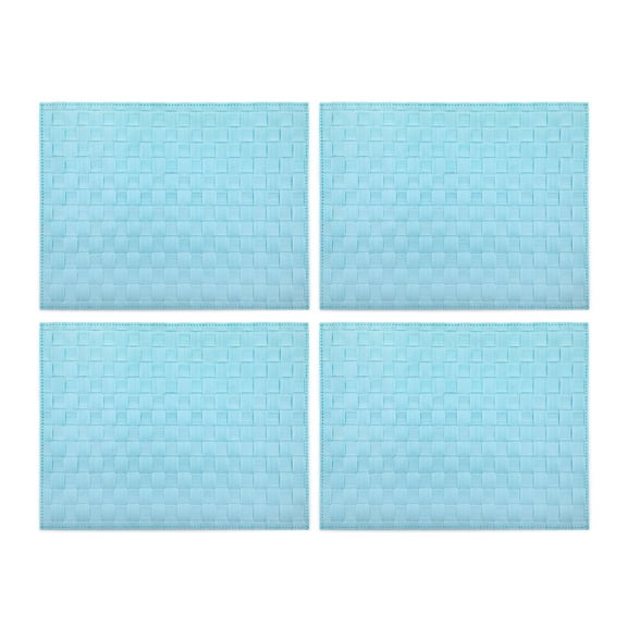 Saleen Rectangular Placemat (Pastel Blue, Set of 4)