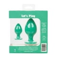thumbnail image 3 of Cheeky Green Textured Butt Plug Set, 3 of 5
