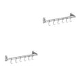 thumbnail image 1 of Redempat Easy To Install Kitchen Utensils Rack Kitchen Tidy Kitchen Rack Tools Kitchen Hook Rack Space-saving Double pole+40cm+6 2Set, 1 of 6