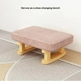 thumbnail image 3 of Small Stool Detachable Washable Replacement Rectangular Nonslip Heavy Duty Breathable Living Room Chair Shoe Bench Type 2 Light Cyan, 3 of 9