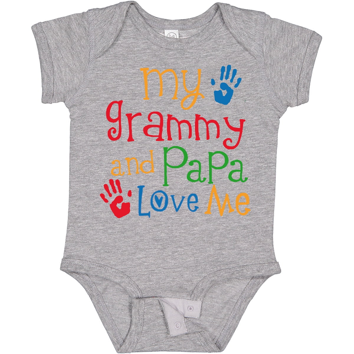 Inktastic Grammy and Papa Love Me Boys or Girls Baby Bodysuit