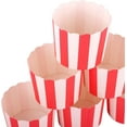 thumbnail image 3 of Carnival Decorations Greaseproof Baking Cups, Heat Resistant To 200°C, 50Pcs Disposable Design For Hassle-Free Cleanup, Red And White Stripes Add A Professional Touch To Your Event, 3 of 5