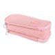 thumbnail image 3 of Large Capacity Pencil Bag Multipurpose Canvas Pencil Case Portable Zipper Pencil Bag for Students School Travel Pink, 3 of 3