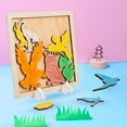 thumbnail image 4 of HILABEE Wooden Doodle Animal Puzzle Handmade Craft Education Learning Montessori C, 4 of 6