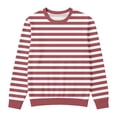 thumbnail image 4 of Tiijoy Boys Striped Crewneck Sweatshirt Kids Casual Long Sleeve Pullover Top, Sizes 3-14, 4 of 6