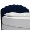 Velvet Tufted Scallop Headboard, Multiple Colors and Sizes by Drew Barrymore Flower Home