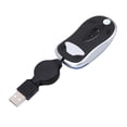 thumbnail image 4 of Mini USB Wired Mouse Retractable Cable Tiny Small Mouse 1600 DPI Optical Compact Travel Mice for 98 2000 XP Vista Ve (Silver), 4 of 8