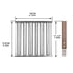 thumbnail image 2 of Hot Dog Roller BBQ Hot Dog Grillers Stainless Steel Sausage Roller Rack with Long Wood Handle Barbecue Hot Dog Rack, 2 of 4