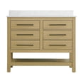 thumbnail image 5 of Elegant Kitchen and Bath 42  inch Single Bathroom Vanity in Honey Brown with backsplash, 5 of 10