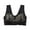 Black, variant on Wdgfv Lace Bras for Women Front Close Fully Covered Cushioned Straps Wire Free Comfort Bra 5XL