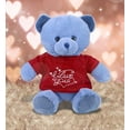 thumbnail image 4 of DolliBu I LOVE YOU Super Soft Baby Blue Bear Plush- Cute Stuffed Blue Bear Animal with Red Shirt For Valentine, Anniversary, Romantic Date, Boyfriend, or Girlfriend Gift - 8 inches, 4 of 6