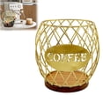 thumbnail image 2 of Aedtie Rack Coffee Pod Holder K Cup Holder Organizer For Counter Large Capacity Pineapple Shaped Metal Wire Coffee Pods Holder Coffee Pod Storage Basket For Kitchen Desktop, 2 of 8