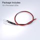 thumbnail image 4 of 10Pcs DC 6V 5mm LED Pre Cableados Luz Intermitente Azul Cúpula Redonda Lente Clara, Diodos Emisores de Luz con Bisel, 4 of 4