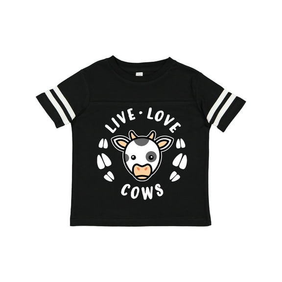 Inktastic Live Love Cows Boys or Girls Toddler T-Shirt