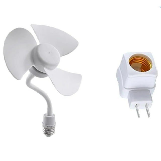 Ceiling Fan with Light - Strong Airflow, Low Noise, 360° Adjustable, Easy Installation, ABS Material, Suitable for Bedroom/Living Room