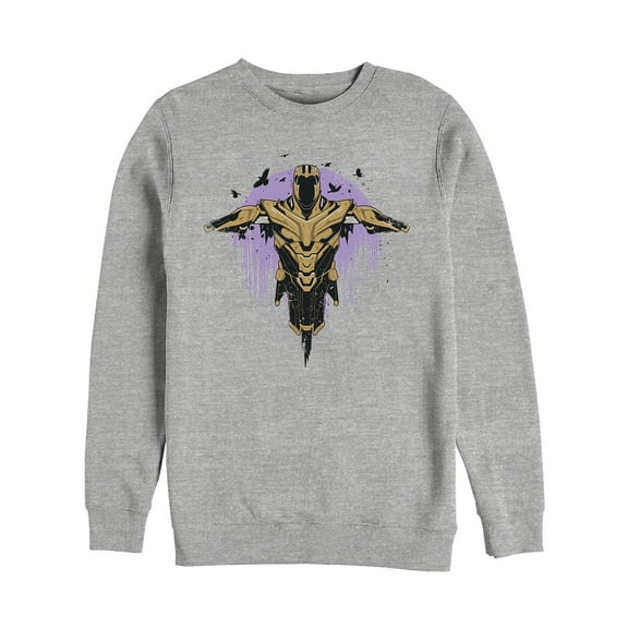 Men's Marvel Avengers: Endgame Thanos Flight Sweatshirt Athletic Heather Small