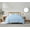Sky Blue, variant on Truly Soft Pleated Texture 100% Microfiber Polyester Blush 3-Piece King Comforter Set, Solid Casual themed, Adult Bedding, OEKO-TEX Certified