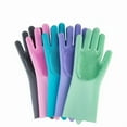 thumbnail image 4 of Pet Grooming Cleaning Gloves Dog Cat Bathing Shampoo Glove Scrubber Magic Dishwashing Cleanner Sponge Silicon Hair Removal Glove, 4 of 9
