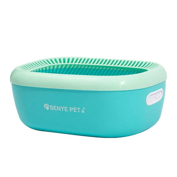 Recipiente para arena para gatos jinwen Inodoro con parte abierta Azul 58 cm x 41 cm x 25 cm