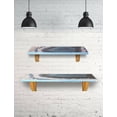 thumbnail image 3 of TX USA Agate Wooden Wall Shelf-Color:Blue,Size:36", 3 of 3