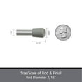 thumbnail image 4 of Kenney  Fast Fit No Tools 7/16" Spring Tension Rod, 4-Pack 28-48" - Chrome, 4 of 5