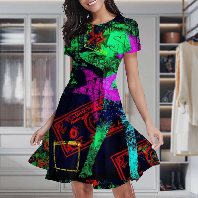 strapless open back dress Cartoon High Low Party Dress 12