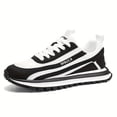 thumbnail image 4 of Men'S Casual Sneakers - Breathable Mesh & PU Upper, Teal/White Color-Blocking Design, Thickened PVC Non-Slip Sole, Daily Wear, Lace-Up Shoes, Fashionable Comfortable for All Seasons, Outdoor Hiking,, 4 of 9