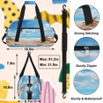 thumbnail image 3 of Herdesigns Ocean Beach Seashell Starfish Sports Duffle Bag for Women & Men, Nautical Coastal Gym Bag Dance Bag Overnight Bag Carry On Weekender Travel Bag, 3 of 7