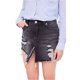 thumbnail image 1 of Free People Falda Vaquera Relajada para Mujer, Negro, 25 Free People Mezclilla, 1 of 1
