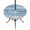 Sky Blue, Dusty Blue, Pastel Blue, White, variant on Round Outdoor Tablecloth with Umbrella Hole and Zipper, Vintage Blush Pink Tablecloth with Elastic Waterproof, Farmhouse Florals Leaf Coastal Home Patio Table Covers for 45" - 54" Picnic Pool Tables