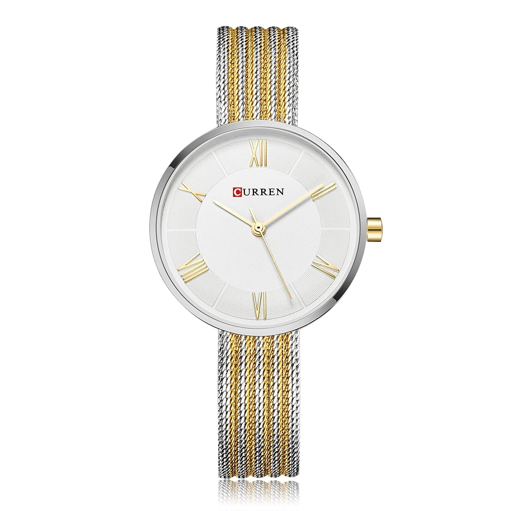 curren stainless steel back water resistant