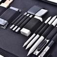 thumbnail image 4 of Masterpiece Maker, Premium Fine Texture Paper, Drawing Pencils Sketch Art Set, Portable Zipper Case, Non-Toxic Eco-Friendly Pencils, Break-Resistant Graphite, 35PCS, Versatile Art, 4 of 7